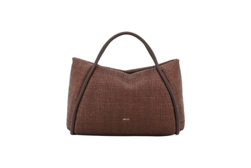 An image of Abro '032561' willow raffia shopper - wood