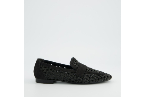 An image of Paul Green '1209'  braided loafer  - black 