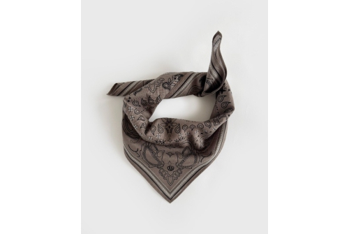 An image of Lescarf Paisley Taupe 55cm