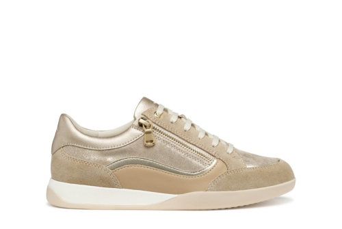 An image of Geox 'Maryemy' sneaker - beige/gold