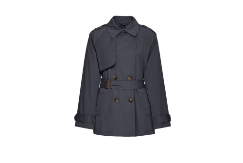 An image of Geox 'Lampedusa' parka jacket - navy blue
