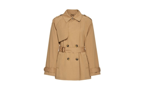 An image of Geox 'Lampedusa' parka jacket - camel/tan