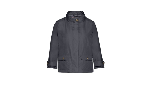 An image of Geox 'Gelsa' lightweight bomber jacket - navy blue