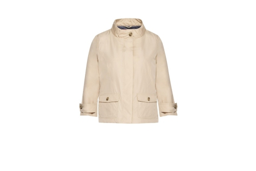 An image of Geox 'Gelsa' lightweight bomber jacket - beige