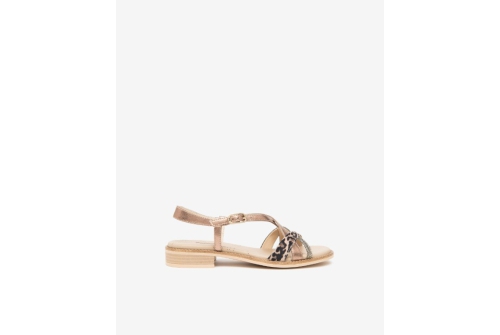 An image of Nero Giardini 'E615892D' Flat Sandal  - Leopard