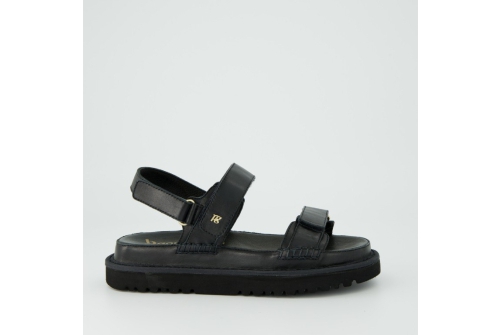 An image of Paul Green '6175' chunky sandal - black 