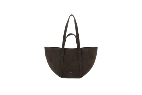 An image of Abro '032321-33' suede bag - dark brown