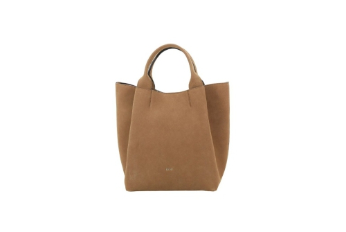 An image of Abro '032433-33' suede bag - cappuccino