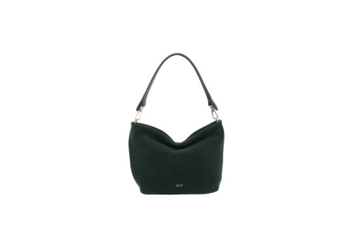 An image of Abro '032822-33' suede bag - emerald