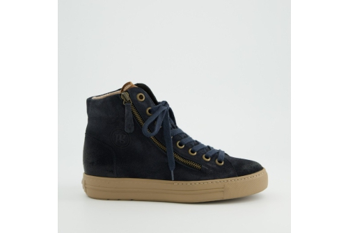An image of Paul Green '4024' high top trainer - navy