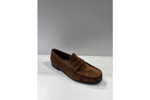 An image of Paul Green '1228' suede loafer - tan