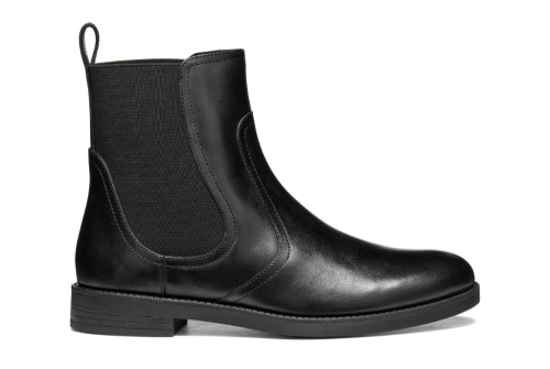 An image of GEOX 'ESMEENA' leather ankle boot - black