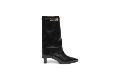 An image of Nero Giardini '617790DE' leather boot - black