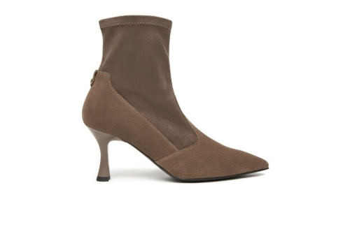 An image of Nero Giardini Premium Collection 'I514483DE' ankle boot - Taupe 