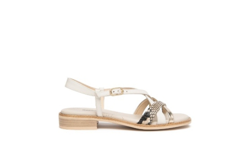 An image of Nero Giardini 'E615891D' Flat Sandal - Snake - SALE 