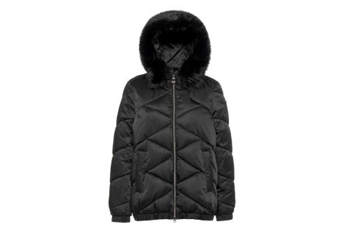 An image of Geox "Backsie" Quilted Down Jacket - Black 