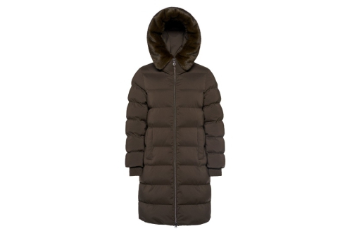 An image of Geox "Vilde" Down Parka - Brown 